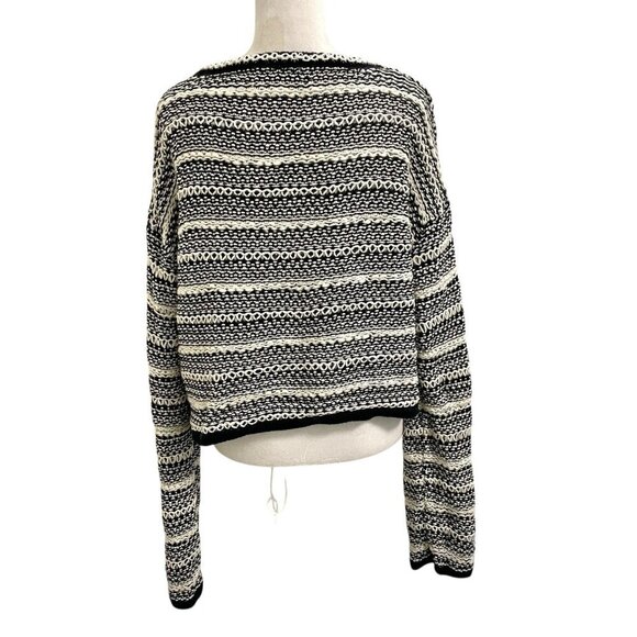 La Ligne Wool Cashmere Blend Chunky Textured Knit Cropped Sweater size Large - Picture 7 of 11